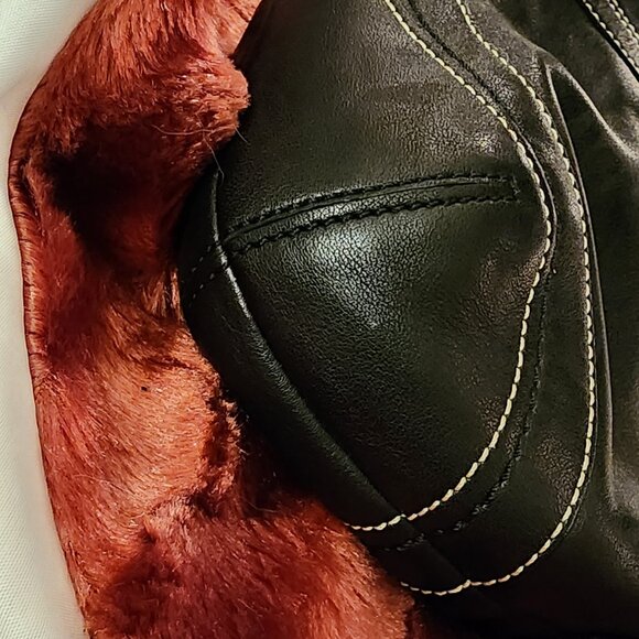 Vtg Coach F10910 MEDIUM Soho Hobo Y2K Black Leather Shoulder Bag Silver Buckle - Picture 15 of 15